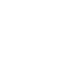 Face Down Sats Up Asthma Gift Women's Racerback Tank