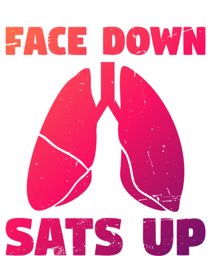 Face Down Sats Up Asthma Gift Zip Tote Bag