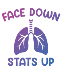 Face Down Sats Up Respiratory Therapist Cool Gift V-Neck T-Shirt