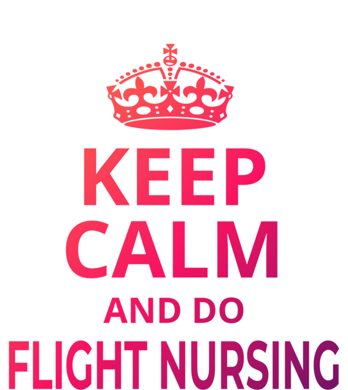 Flight Nurse / Funny Keep Calm And Do Flight Nursing! Cute Gift Pom Pom 12in Knit Beanie