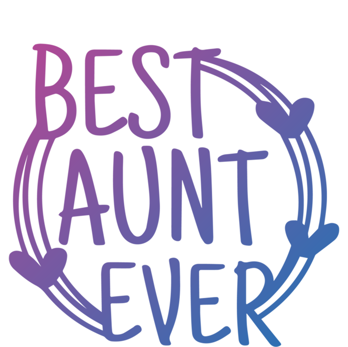 Best Aunt Ever Love Heart Gift Women's V-Neck T-Shirt