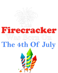 This Firecracker Was Born On The 4th Of July Birthday Usa Us Gift Tote Bag