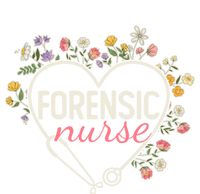 Floral Stethoscope Heart Nursing Forensic Nurse Gift T-Shirt