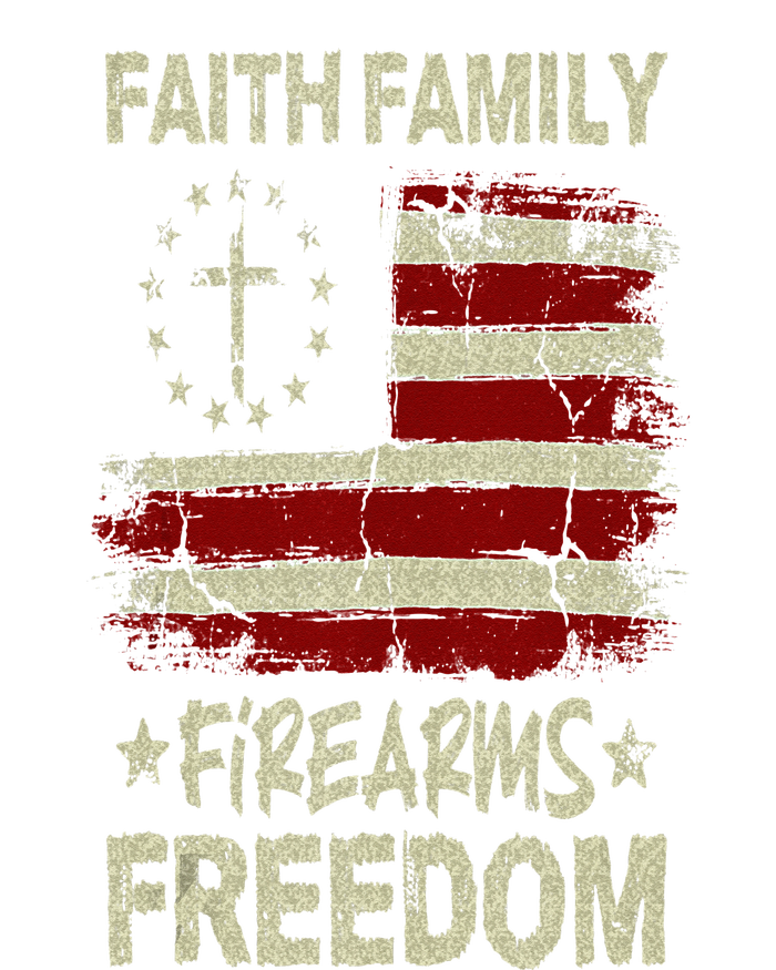 USA Flag Faith Family Firearms Freedom Patriotic Sustainable Beanie