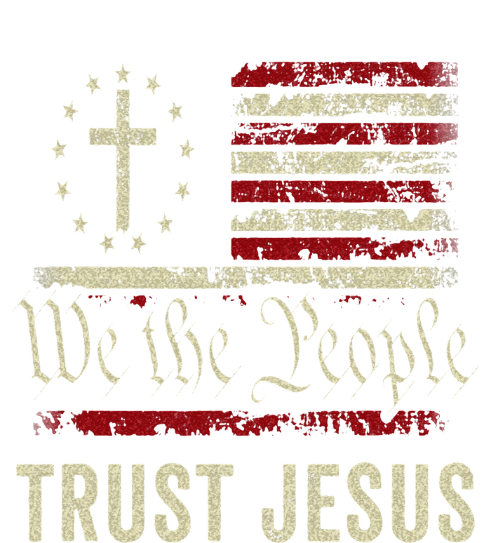 We The People Trust Jesus USA Flag Christian Patriotic T-Shirt