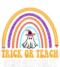 School Registrar Rainbow Trick or teach Funny Halloween T-Shirt