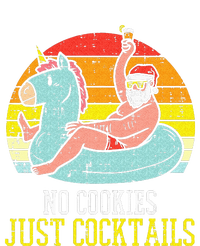 No Cookies Cocktails Santa Summer Christmas In July Xmas Tall Long Sleeve T-Shirt