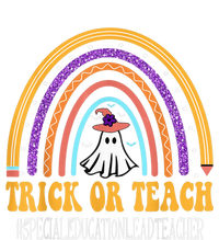 Special Education Lead Teacher Rainbow Trick or teach Funny Kids T-Shirt