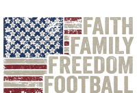 Faith Family Freedom Football Vintage American Flag Player Tank Top