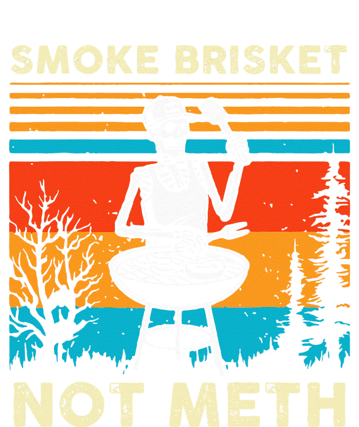 Funny BBQ Skeleton Smoke Brisket Not Meth Grilling Master Tall Hoodie