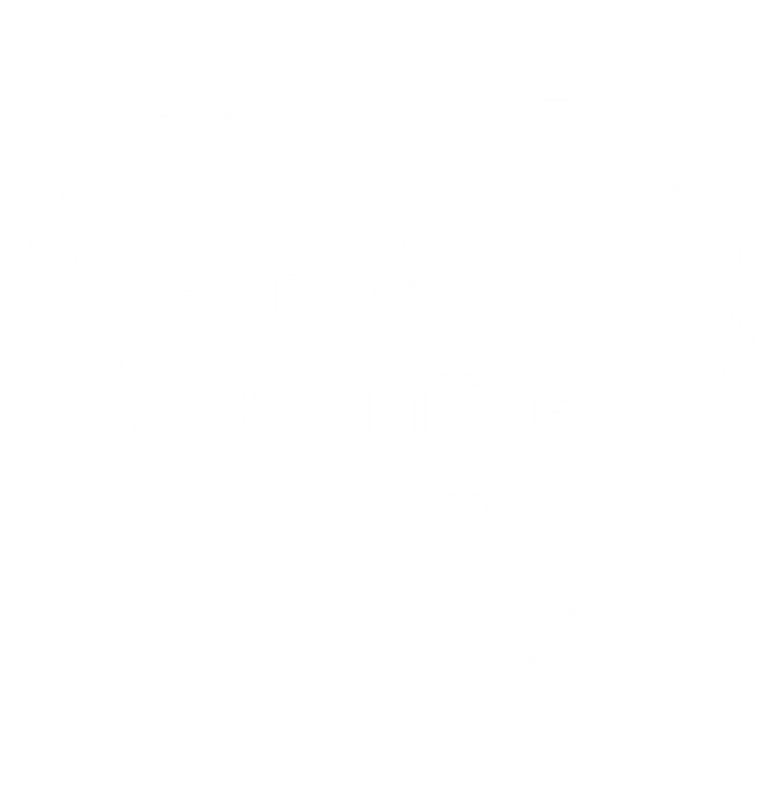 Best Auntie Ever Gift Mothers Day White Heart T-Shirt