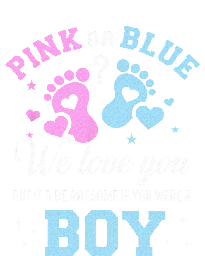 Gender Reveal Pink Or Blue Love You But Awesome If Were Zip Tote Bag