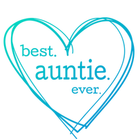 Best Auntie Ever Gift Mothers Day White Heart Full Zip Hoodie