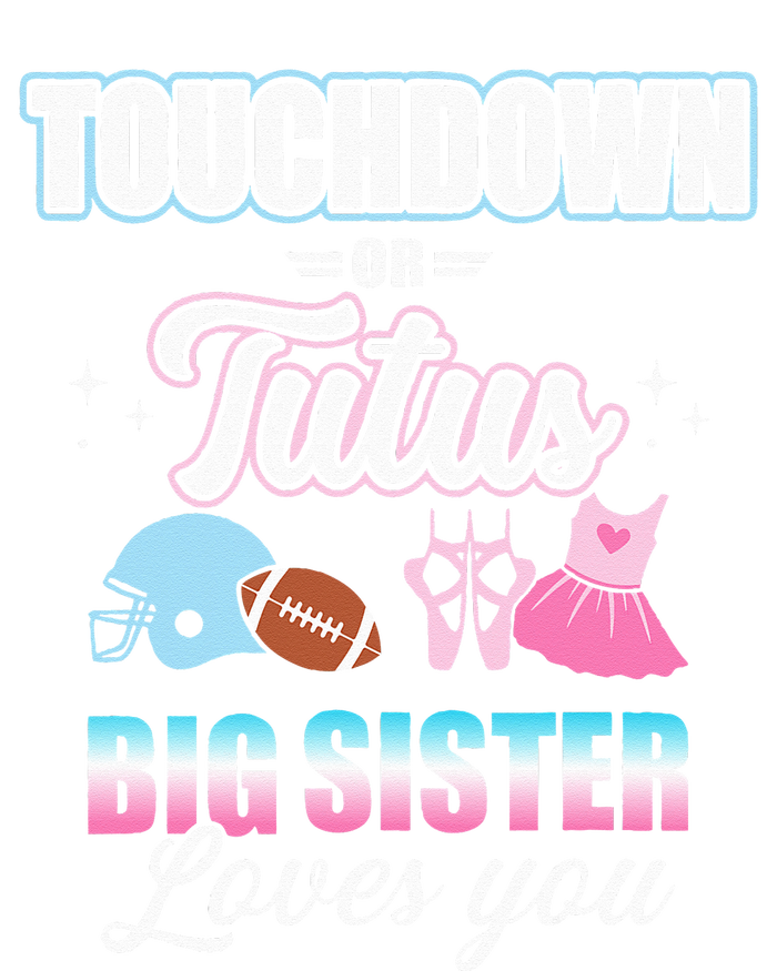 Gender Reveal Touchdowns Or Tutus Sister Matching Party T-Shirt