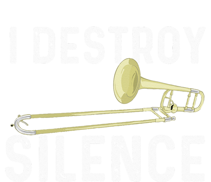 I Destroy Silence Trombonist Trombone Player Marching Band Kids Long Sleeve Shirt