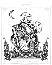 The Lovers Vintage Tarot Card Astrology Goth Halloween Women Women's Crop Top Tee