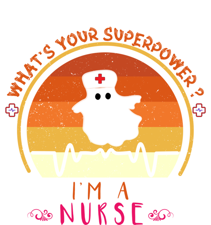 Funny Im A Nurse Whats Your Superpower ? Retro Vintage Cute Gift Women's Racerback Tank