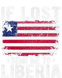 Liberia Flag Souvenir If Lost Send Me To Liberia Sustainable Knit Beanie