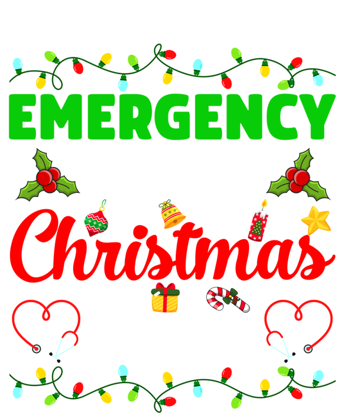 Emergency Room Christmas Crew Xmas Nurse Icu Funny Nursing Gift 16 in Basic Backpack