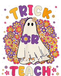 Retro Vintage Groovy Trick Or Teach Halloween Teacher Life T-Shirt