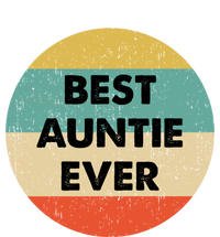 Best Auntie Ever Gift Striped Beanie with Solid Band