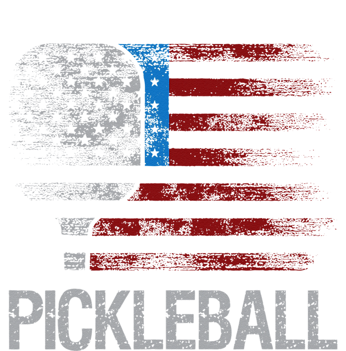 US Flag Pickleball Player Paddleball Lover Kids Hoodie