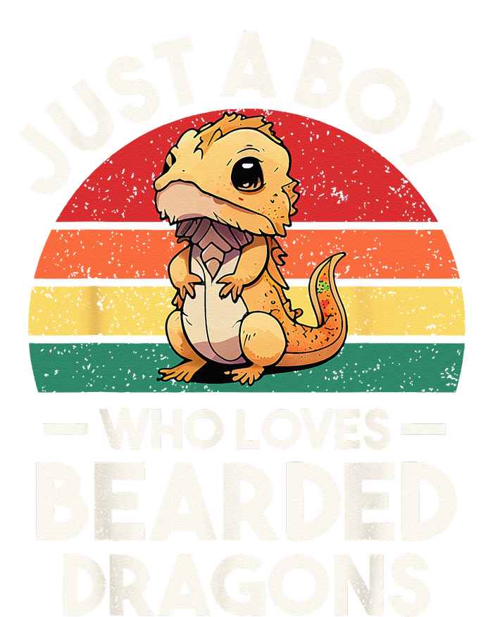 Retro Vintage Just A Boy Who Loves Bearded Dragons Lover T-Shirt