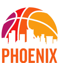 Phoenix Basketball BBall Vintage Retro Sunset Game Fan Poster