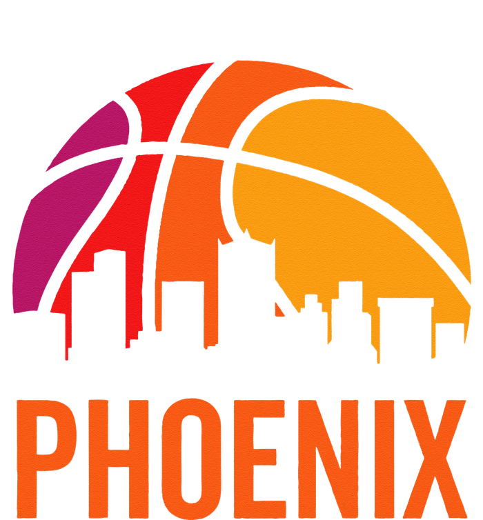 Phoenix Basketball BBall Vintage Retro Sunset Game Fan Poster