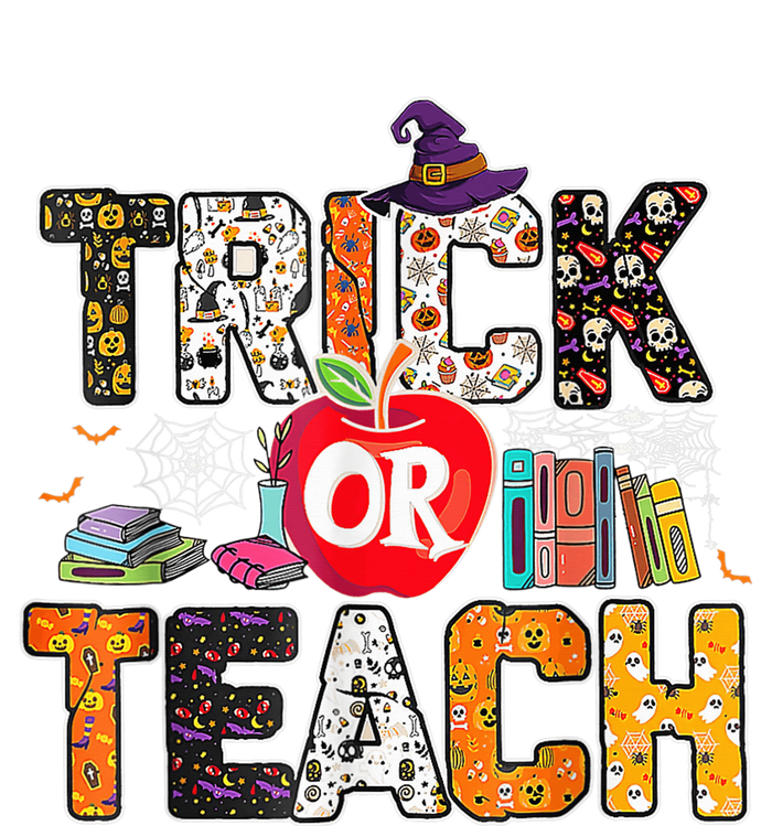 Trick Or Teach Funny Teacher Halloween Costume Wo  V-Neck T-Shirt