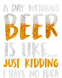 A Day Without Beer Is Like Just Kidding I Have No Idea Women's V-Neck T-Shirt