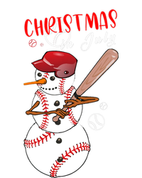 Christmas In July For Baseball Fan Snowman Snowman Baseball T-Shirt