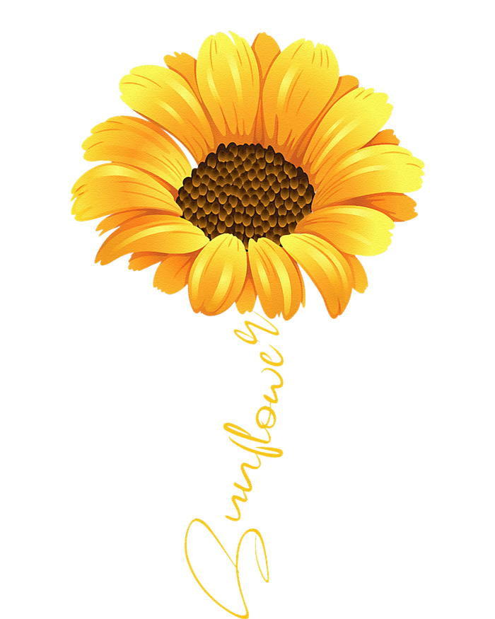 Beautiful Sunflower With Lettering Sunflower For Women T-Shirt