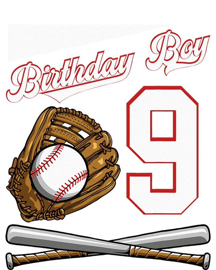 Birthday Boy 9 Party Cake Baseball Field Bat Catch Homerun Premium T-Shirt