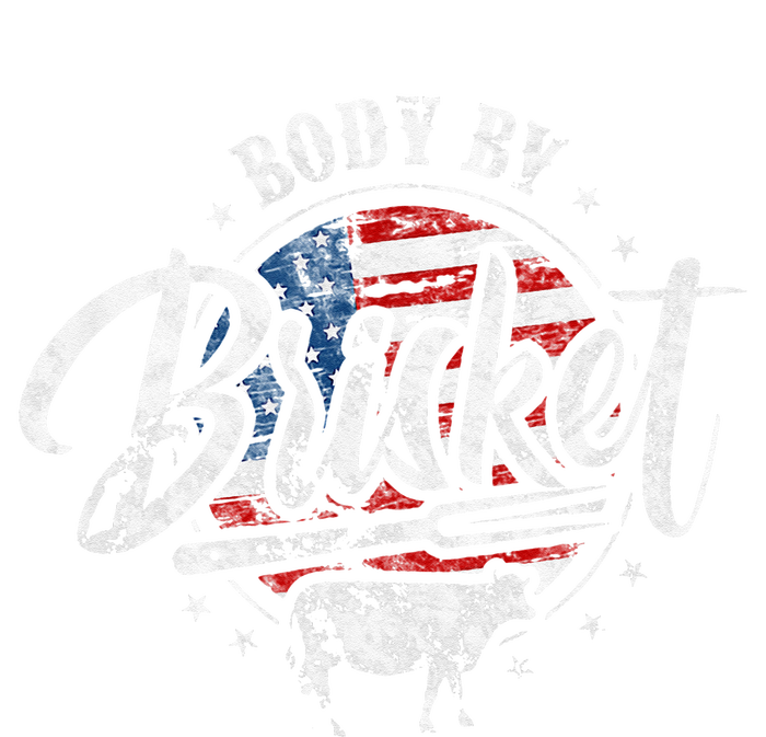 Body By Brisket USA Flag Patriotic Barbeque 4th Of July Kids Long Sleeve Shirt