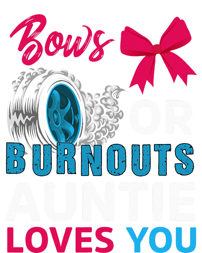 Burnouts Or Bows Auntie Loves You Gender Reveal Party Baby Dry Zone Grid Polo