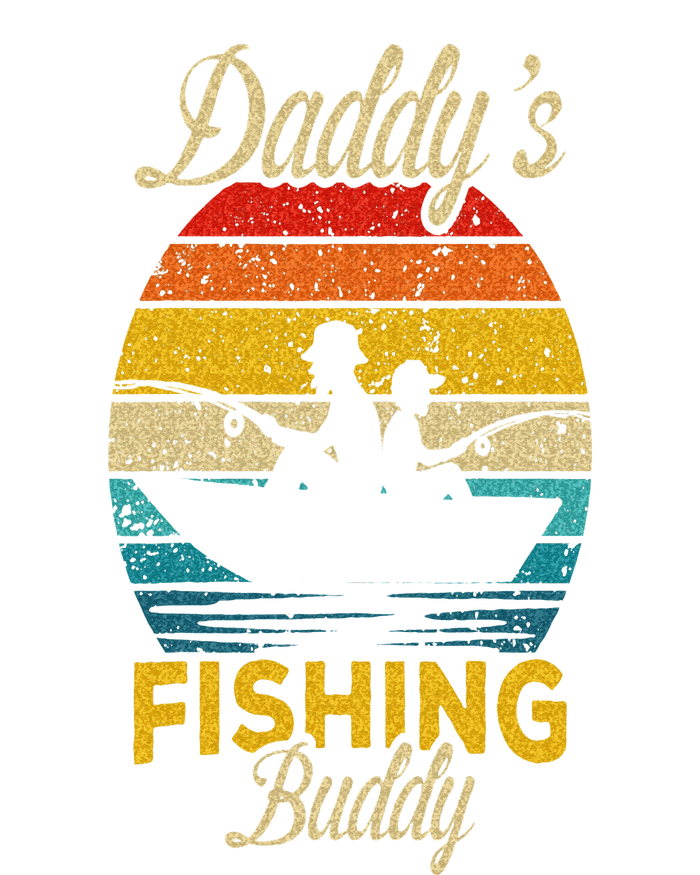 Daddys Fishing Buddy Funny Retro Dad Son Gift For Fisherman T-Shirt