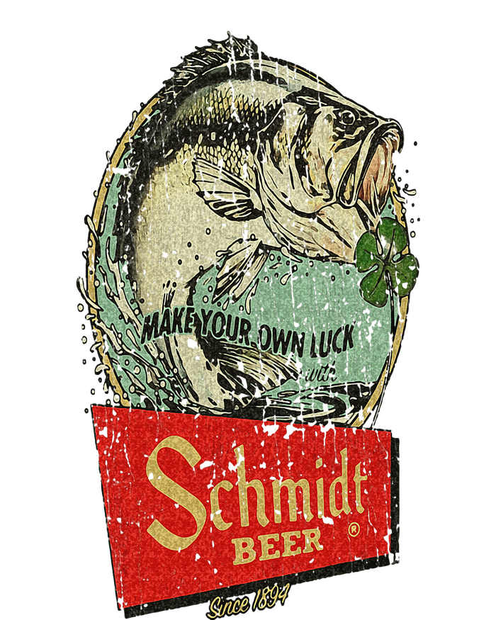 Fishing Schmidt Beer Make Your Own Luck 1894 Vintage T-Shirt