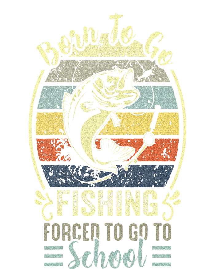 Funny Born To Go Fishing Bass Fish Fisherman Kids Tie-Dye T-Shirt