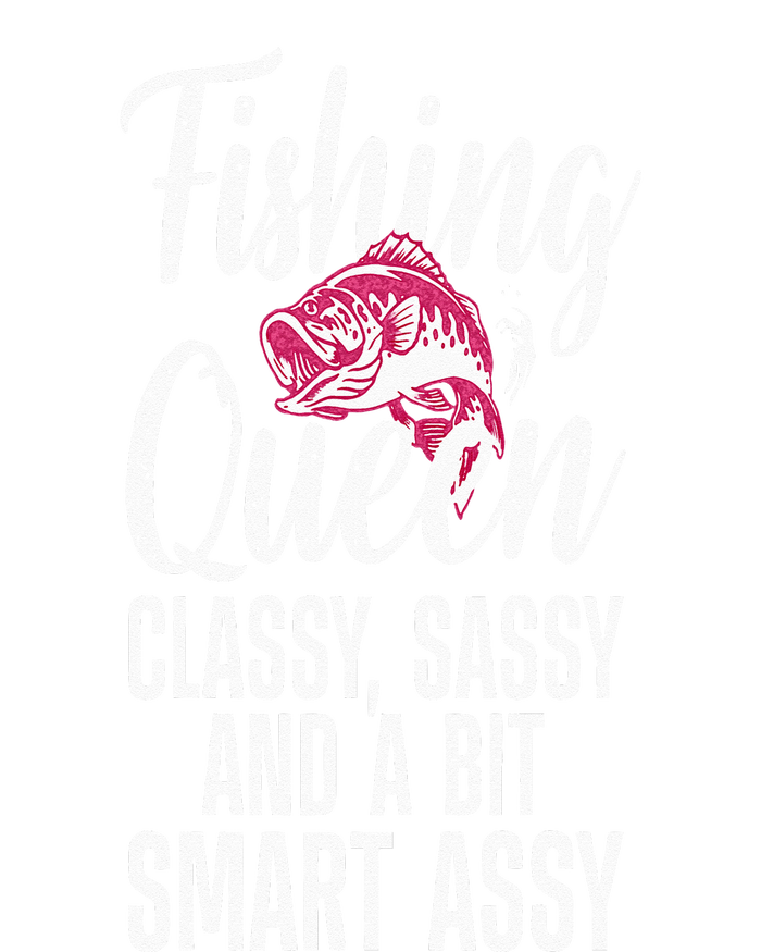 Funny Fishing Queen Design For Women Ladies Fishing Lovers Premium T-Shirt