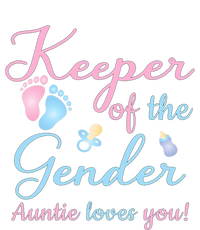 Keeper Of The Gender Auntie Loves Gender Reveal Party Idea Tall Hoodie