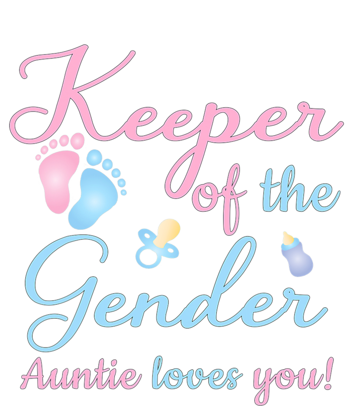 Keeper Of The Gender Auntie Loves Gender Reveal Party Idea Tall Hoodie