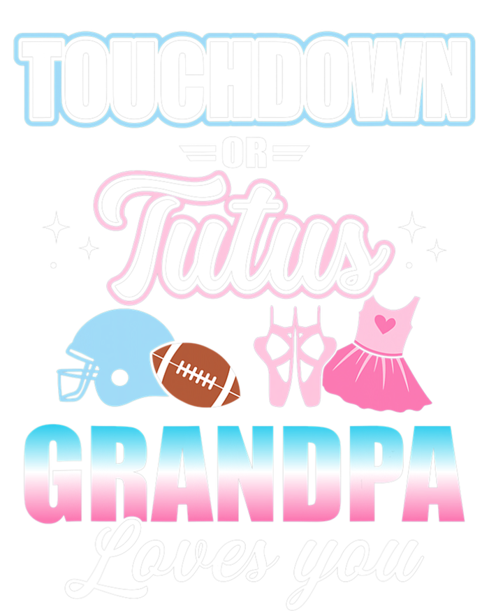 Gender Reveal Touchdowns Tutus Grandpa Matching Baby Party T-Shirt