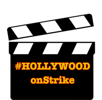 Hollywood On Strike Sag Aftra On Strike WGA Protest Background Actor On Strike Womens CVC Long Sleeve Shirt