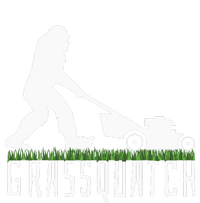 Funny Lawn Mowing Grassquatch Bigfoot Lawn Mower Women's Perfect Tri Tunic Long Sleeve Shirt