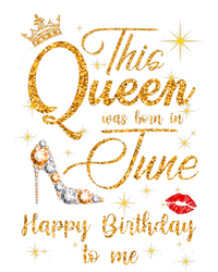 This Queen Was Born In June Happy Birthday To Me Performance Sprint T-Shirt