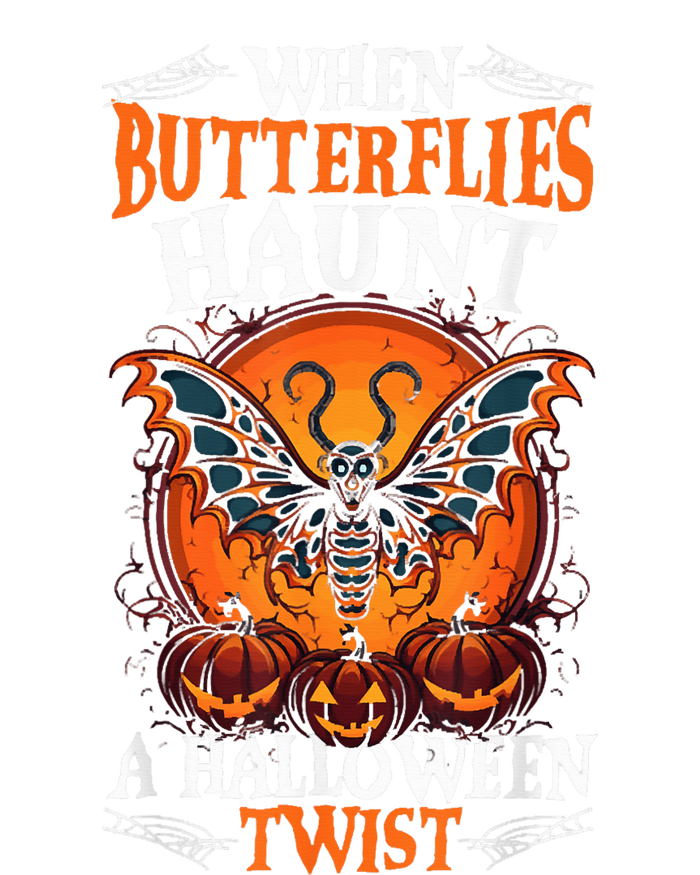 When Butterflies Haunt A Halloween Twist, Scary Pumpkin Tee T-Shirt