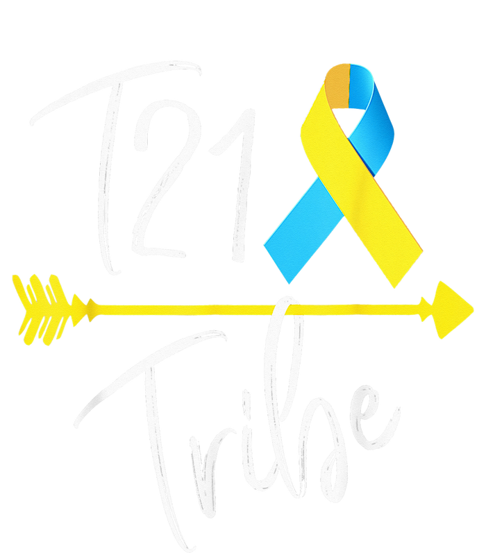 T21 Tribe World Down Syndrome Awareness Day Blue Yellow Full Zip Hoodie