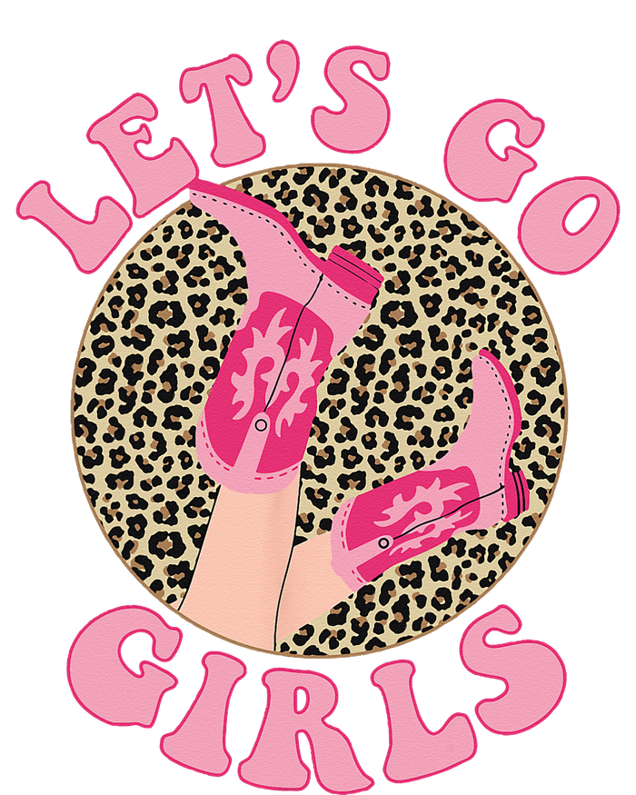 Lets Go Leopard Cowgirl Boots Bachelorette Party T-Shirt