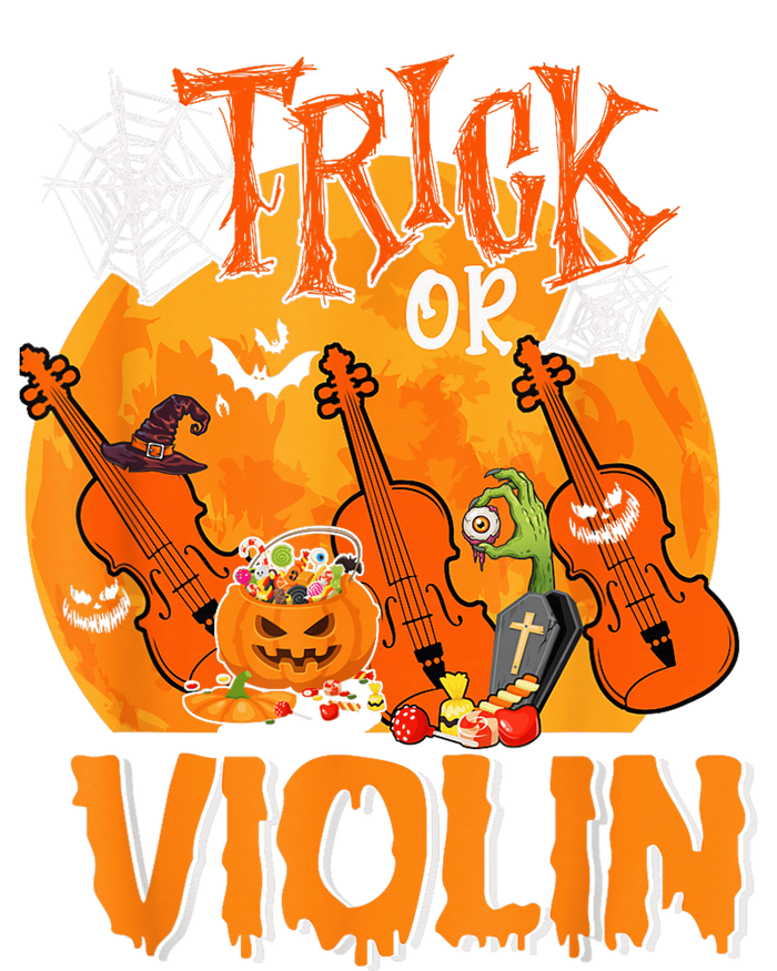 Trick Or Violin Halloween Musical Costume Witch's Hat T-Shirt